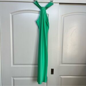 Green Satin Dress 💚